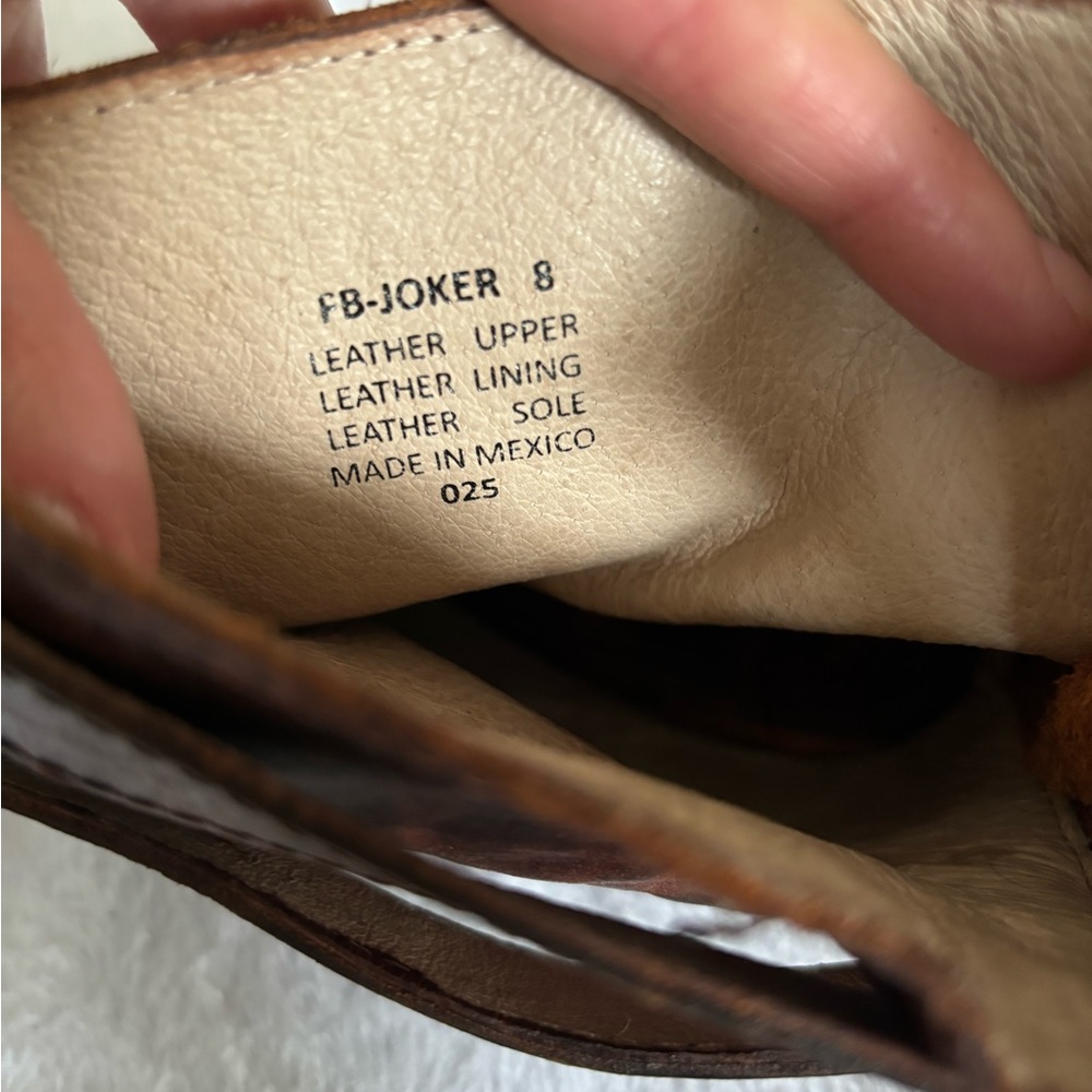 Freebird booties in cognac brown. Womens size 8, leather. - Picture 5 of 6